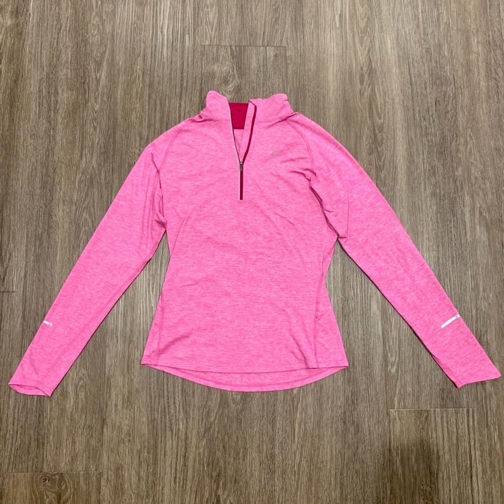 Nike Pink Quarter Zip Pullover